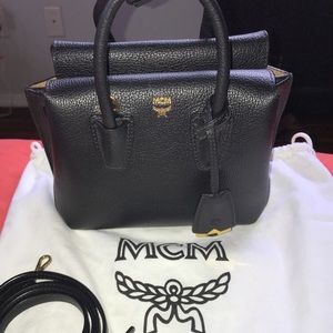 MCM MILLA MINI SATCHEL black